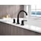 Delta 3-hole 8-16" installation Hole Deck-Mount without Diverter Tub Filler Faucet, Matte Black T2759-BL - alternate 2